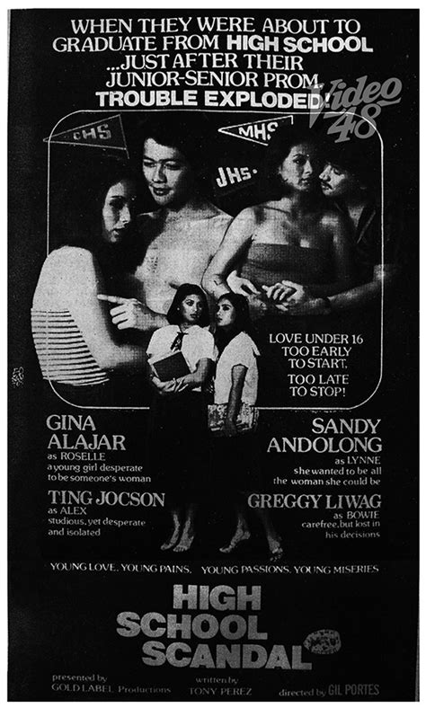 high school scandal 1981|‎High School Scandal (1981) directed by Gil Portes .